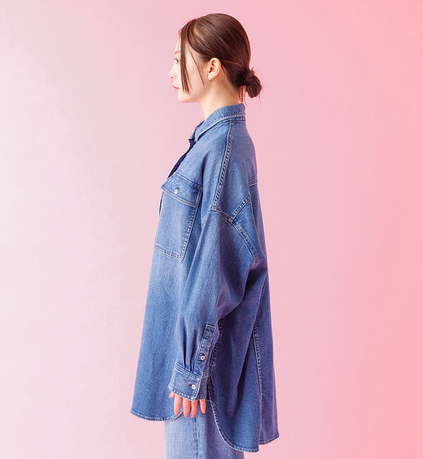 Rouge vif「【Healthy denim / ヘルシーデニム】Almond / デニムシャツ」|シャツ・ブラウス|