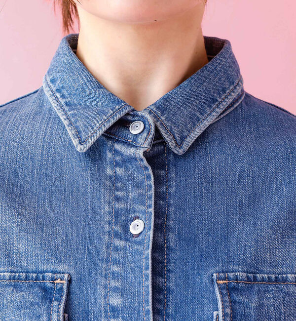 Rouge vif「【Healthy denim / ヘルシーデニム】Almond / デニムシャツ」|シャツ・ブラウス|
