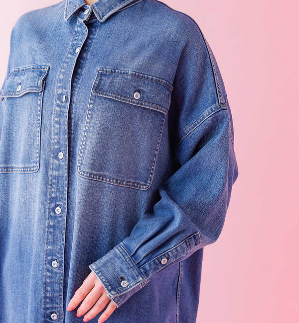 Rouge vif「【Healthy denim / ヘルシーデニム】Almond / デニムシャツ」|シャツ・ブラウス|