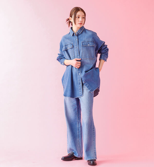 Rouge vif「【Healthy denim / ヘルシーデニム】Almond / デニムシャツ」|シャツ・ブラウス|