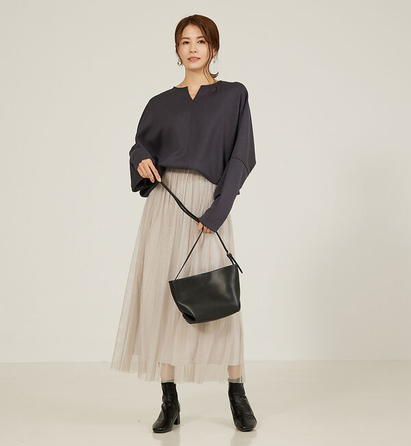 abahouse mavie「ライトダンボールドルマンプルオーバー」|スウェット・ジャージ|