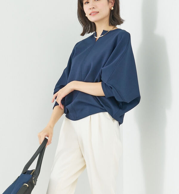 abahouse mavie「ライトダンボールドルマンプルオーバー」|スウェット・ジャージ|