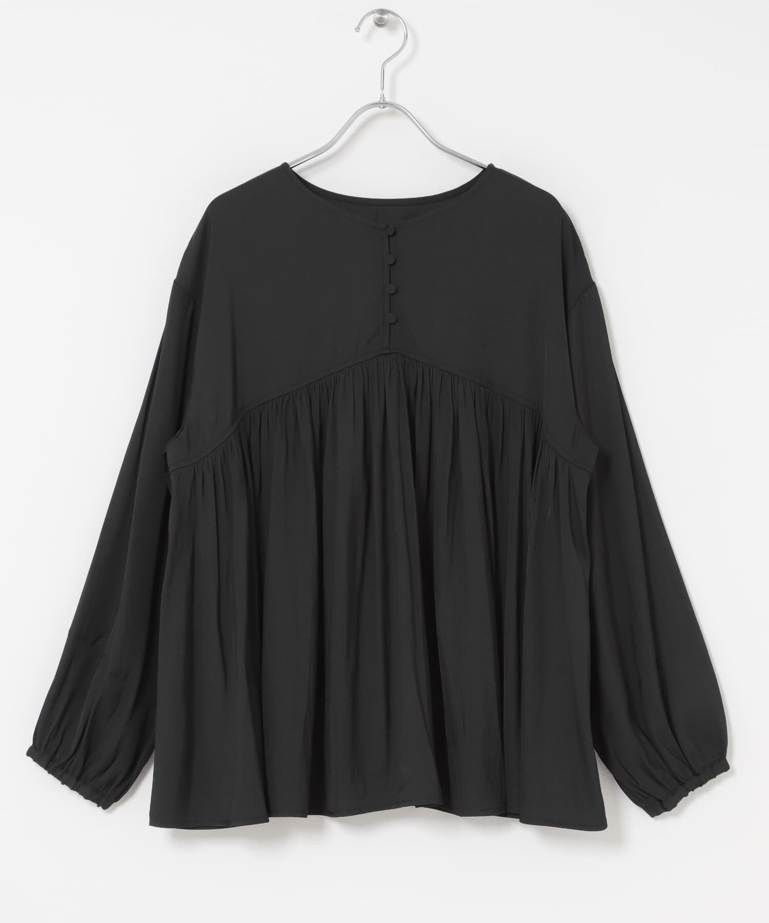 URBAN RESEARCH DOORS「『WEB/一部店舗限定』2WAYギャザー切替ブラウス」|シャツ・ブラウス|