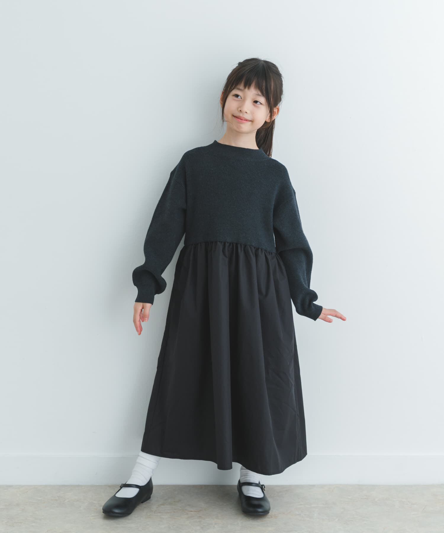 URBAN RESEARCH DOORS「『親子リンク』ニットドッキングワンピース(KIDS)」|ワンピース|