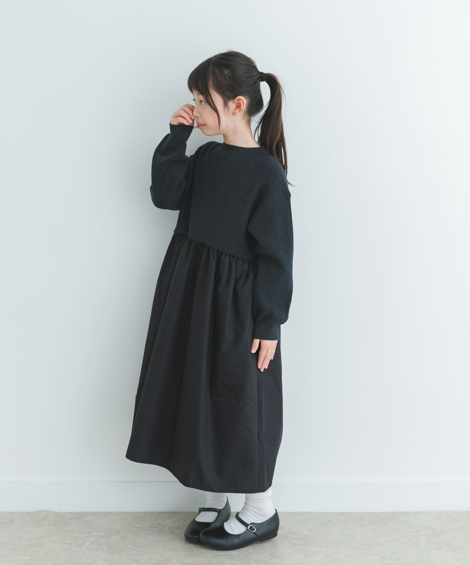 URBAN RESEARCH DOORS「『親子リンク』ニットドッキングワンピース(KIDS)」|ワンピース|
