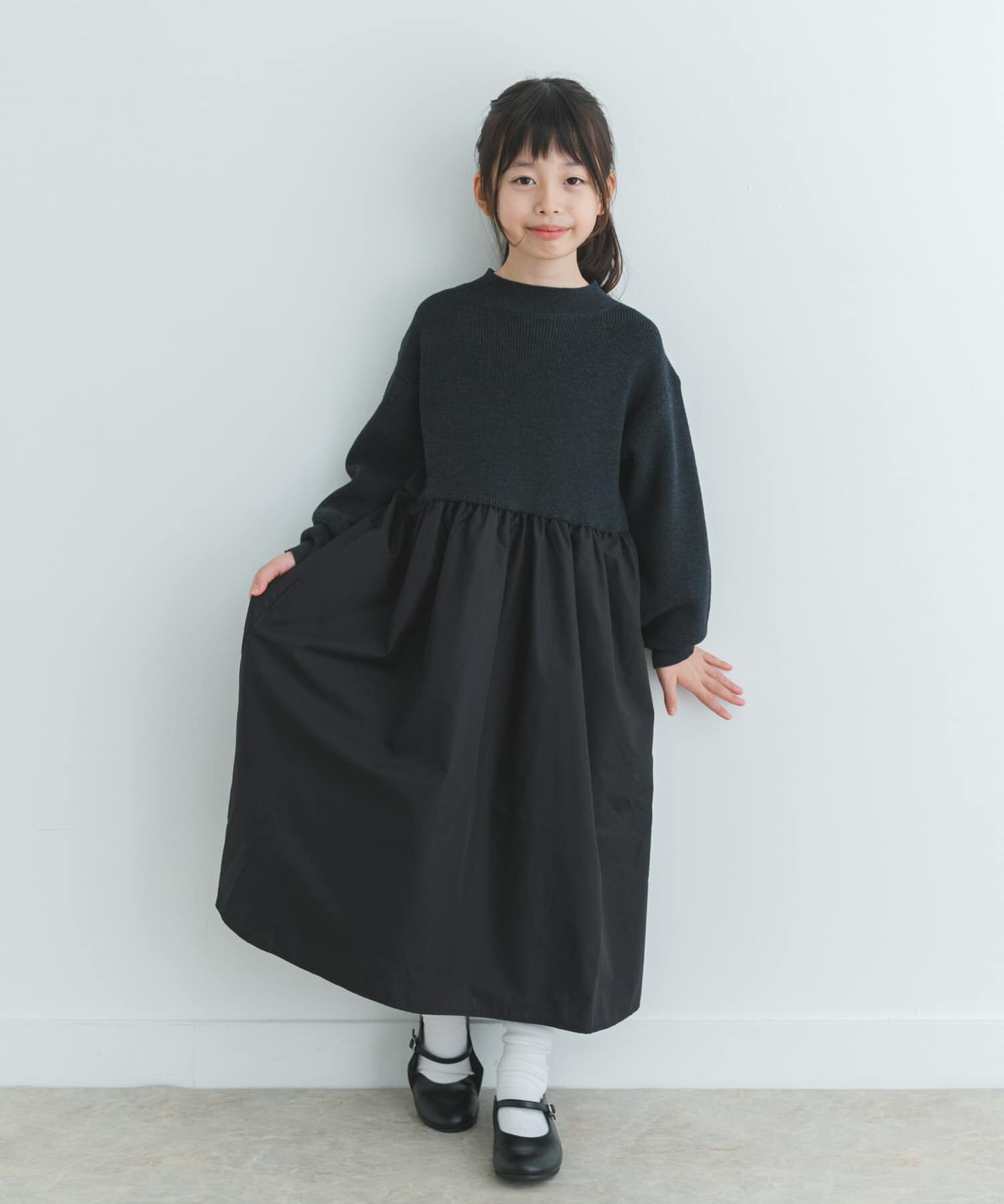 URBAN RESEARCH DOORS「『親子リンク』ニットドッキングワンピース(KIDS)」|ワンピース|