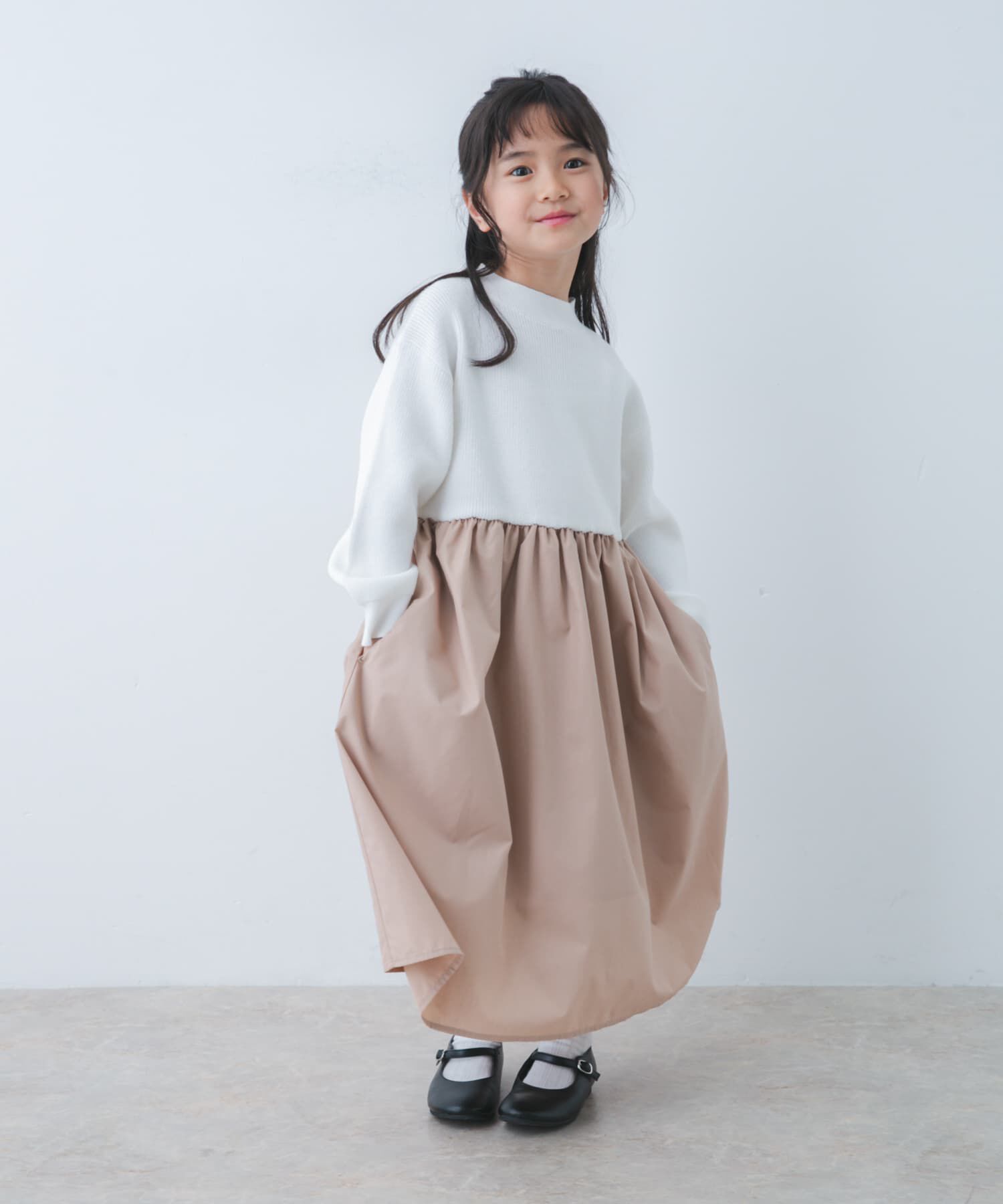 URBAN RESEARCH DOORS「『親子リンク』ニットドッキングワンピース(KIDS)」|ワンピース|