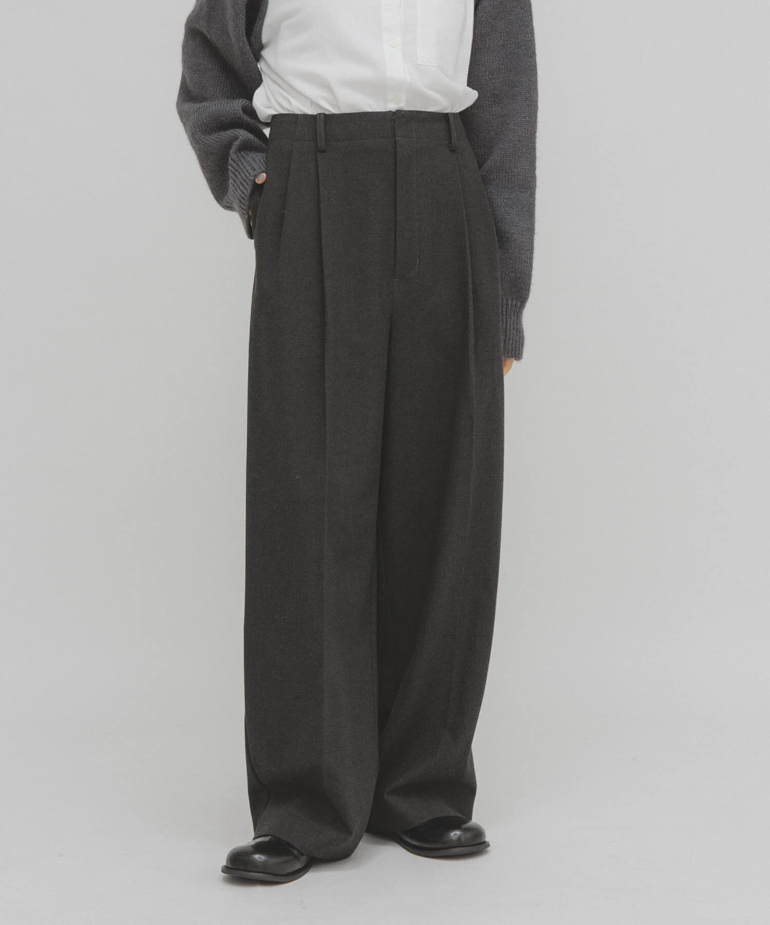  「ウールライクブラッジュドパンツ」|その他|