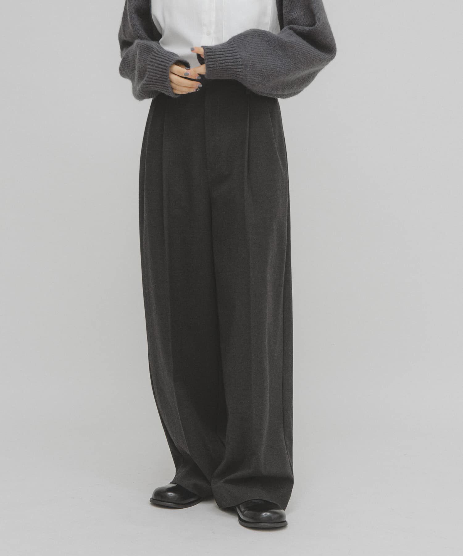  「ウールライクブラッジュドパンツ」|その他|