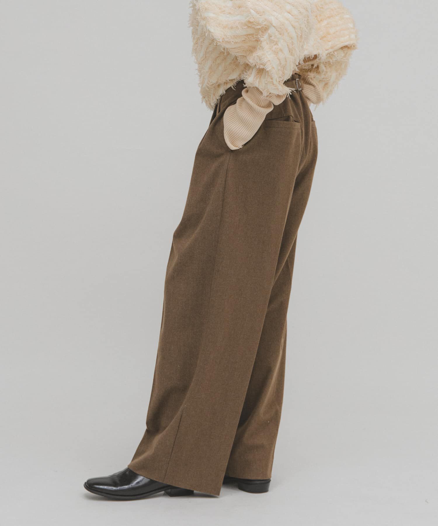  「ウールライクブラッジュドパンツ」|その他|