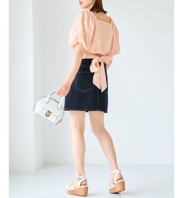 MAJESTICLEGON「刺繍レースコットンブラウス」|シャツ・ブラウス|