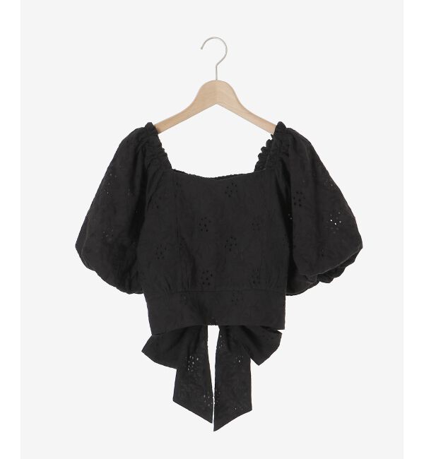 MAJESTICLEGON「刺繍レースコットンブラウス」|シャツ・ブラウス|