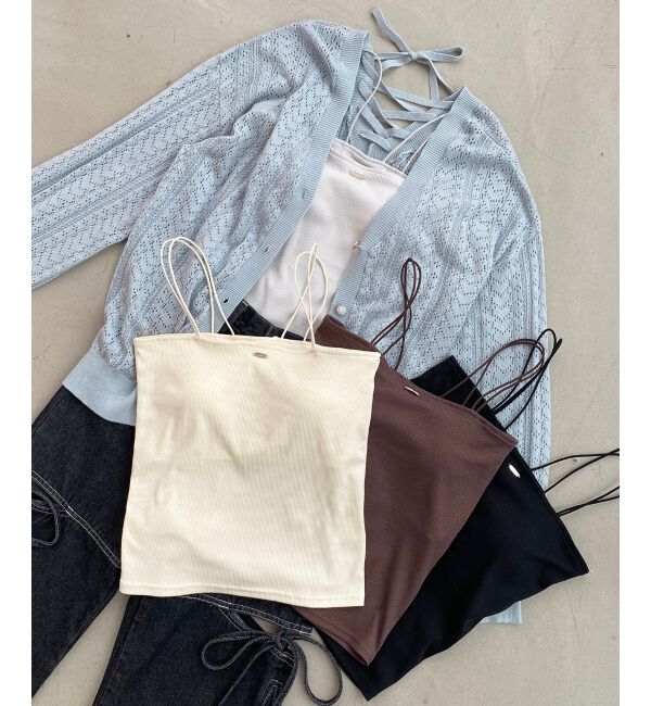  「カップ付きキャミソール」|キャミソール|