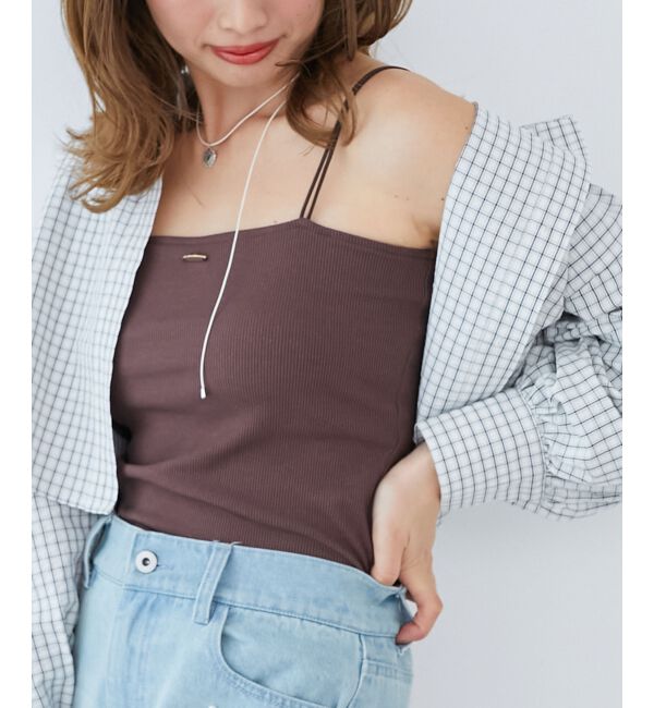  「カップ付きキャミソール」|キャミソール|