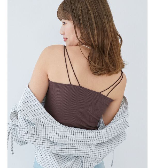  「カップ付きキャミソール」|キャミソール|