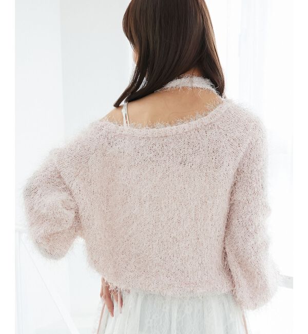  「ふわふわシャイニールーズニット」|ニット・セーター|