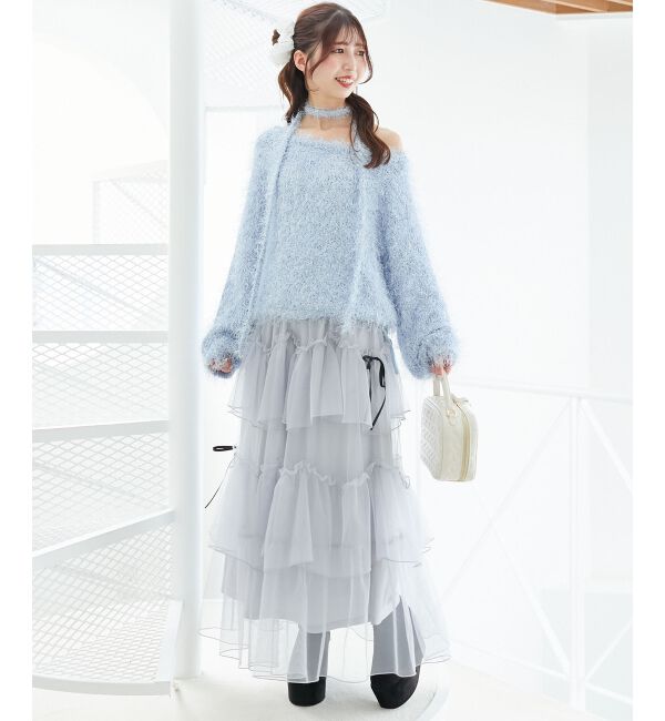  「ふわふわシャイニールーズニット」|ニット・セーター|