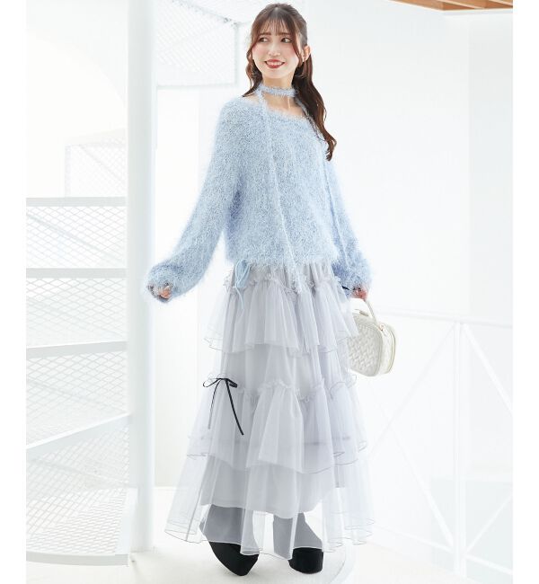  「ふわふわシャイニールーズニット」|ニット・セーター|