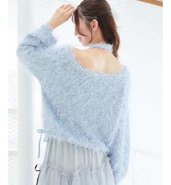  「ふわふわシャイニールーズニット」|ニット・セーター|