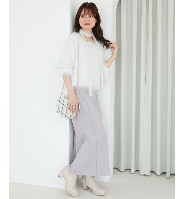  「ふわふわシャイニールーズニット」|ニット・セーター|