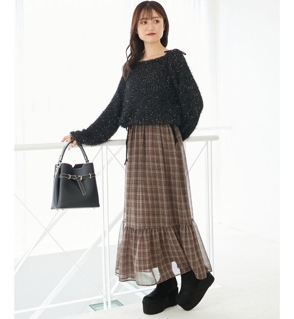  「ふわふわシャイニールーズニット」|ニット・セーター|