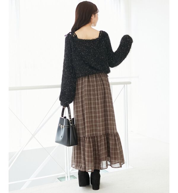  「ふわふわシャイニールーズニット」|ニット・セーター|