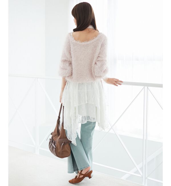  「ふわふわシャイニールーズニット」|ニット・セーター|