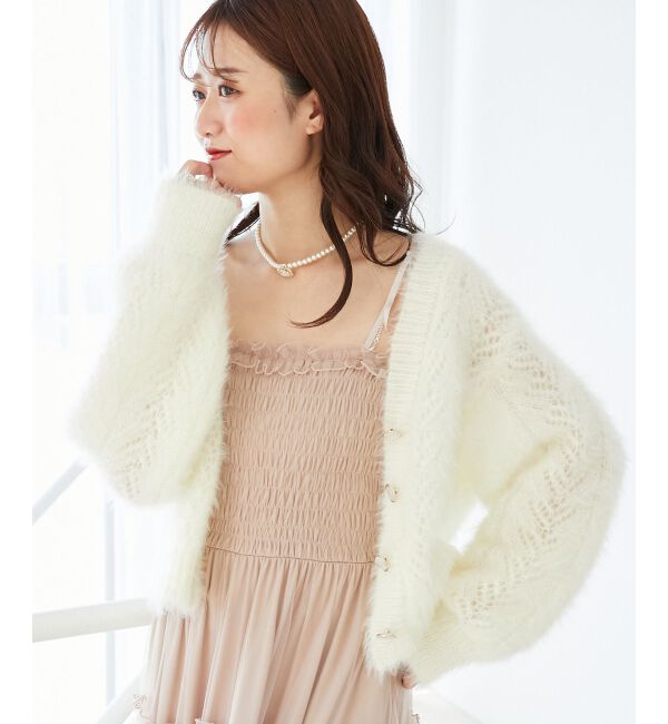  「きらふわレーシーパターンカーデ」|カーディガン|
