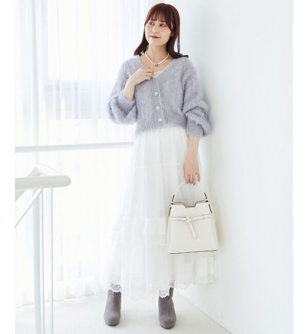  「きらふわレーシーパターンカーデ」|カーディガン|