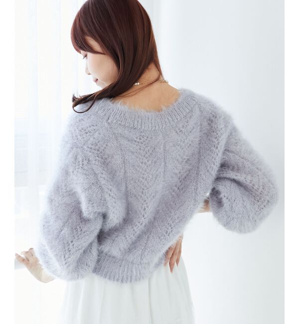  「きらふわレーシーパターンカーデ」|カーディガン|