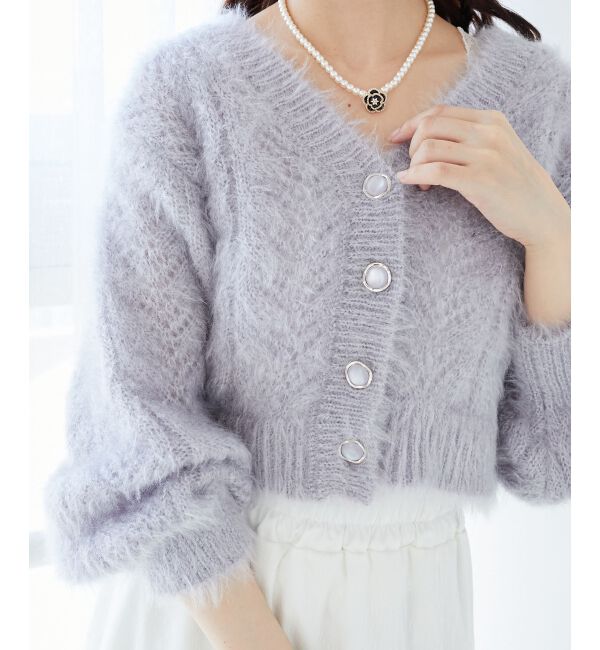  「きらふわレーシーパターンカーデ」|カーディガン|