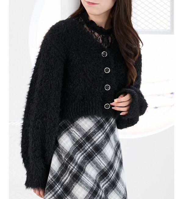  「きらふわレーシーパターンカーデ」|カーディガン|