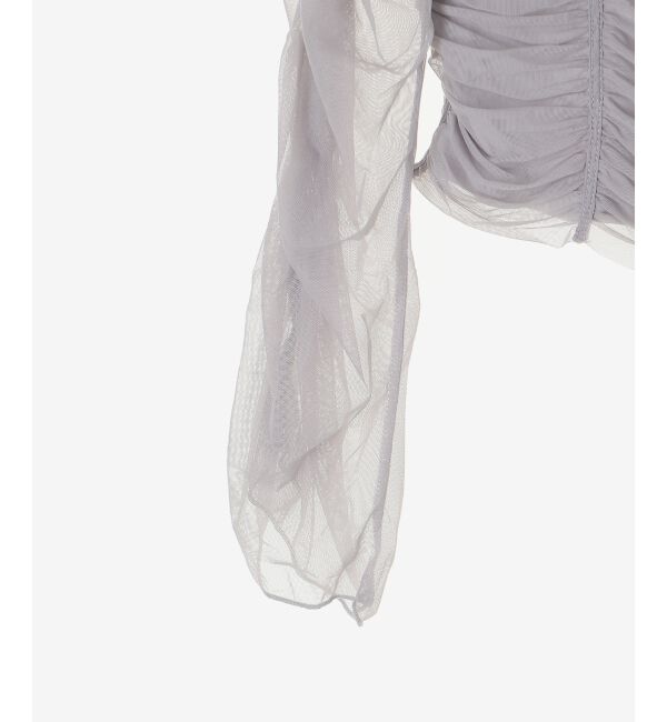  「キラキラビジューチュールトップス」|Tシャツ・カットソー|