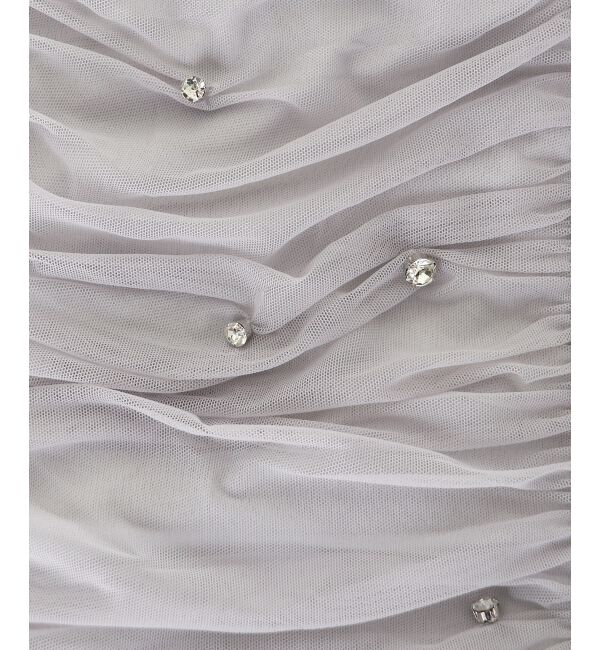  「キラキラビジューチュールトップス」|Tシャツ・カットソー|