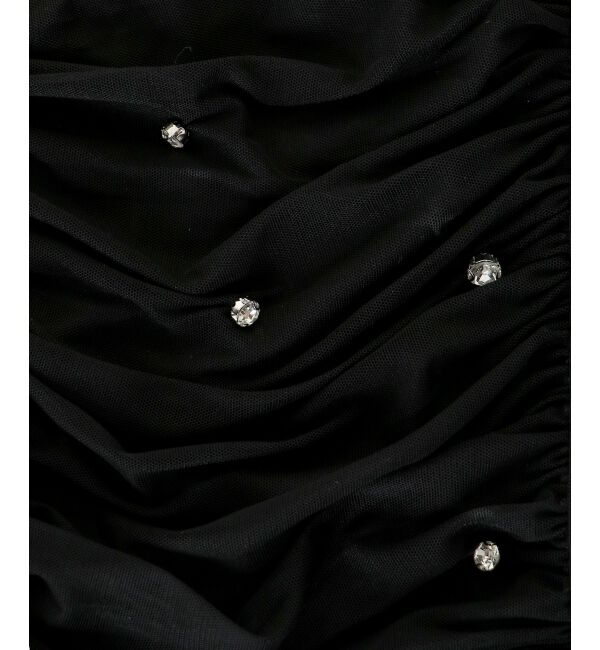  「キラキラビジューチュールトップス」|Tシャツ・カットソー|