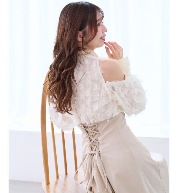  「2wayアメスリウエストキュッとワンピ」|ワンピース|アイボリー