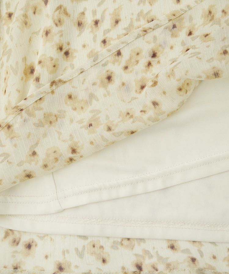 earth music&ecology「チョーカー付き楊柳ラッフルブラウス」|シャツ・ブラウス|