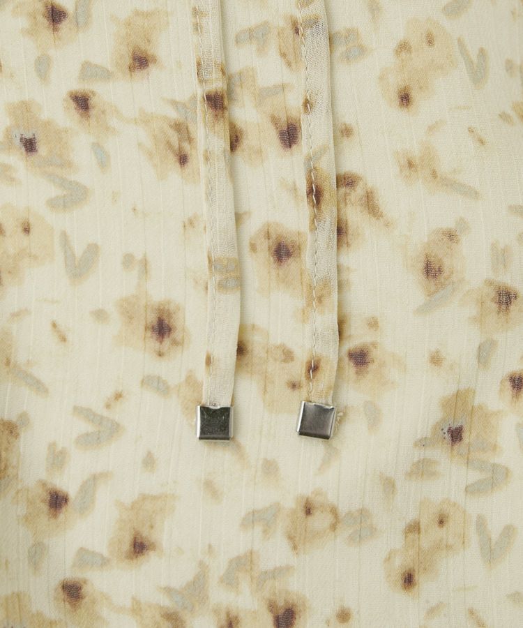 earth music&ecology「チョーカー付き楊柳ラッフルブラウス」|シャツ・ブラウス|