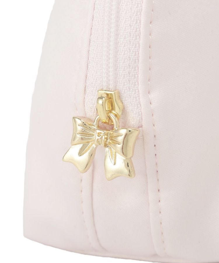 Maison de FLEUR「サテンリボンラウンドポーチ」|ポーチ|