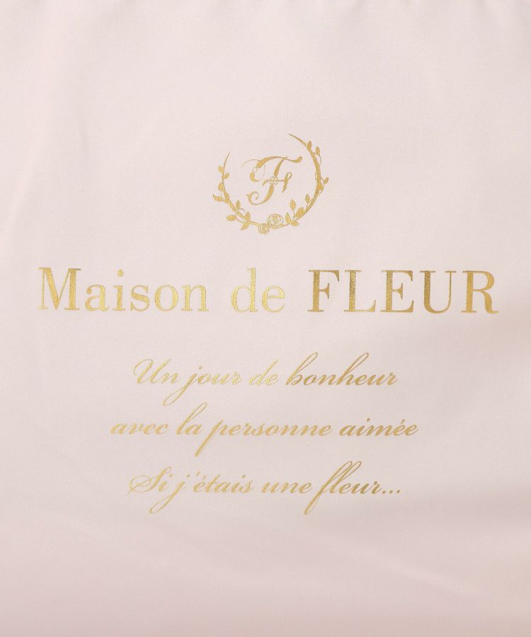 Maison de FLEUR「サテンフリルスクエアトートバッグ」|トートバッグ|