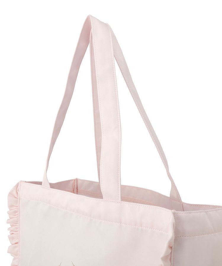 Maison de FLEUR「サテンフリルスクエアトートバッグ」|トートバッグ|