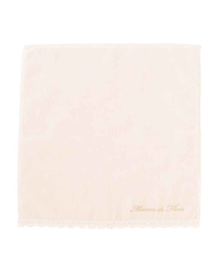 Maison de FLEUR「アンダーレースタオルハンカチ」|ハンカチ|