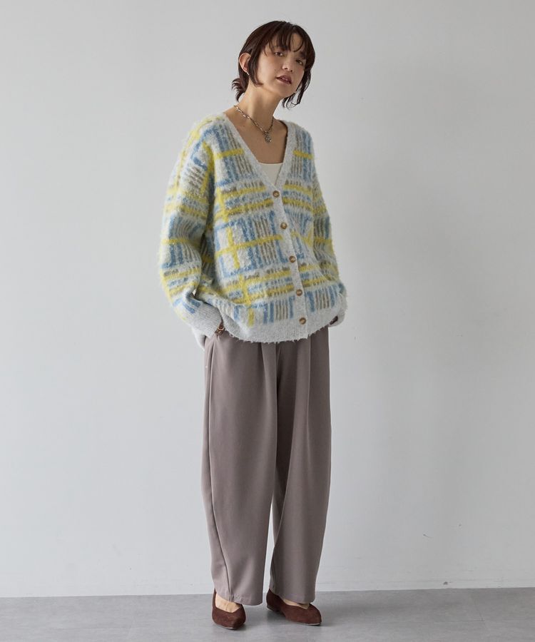 AMERICAN HOLIC「アソート柄シャギーニットカーディガン」|カーディガン|