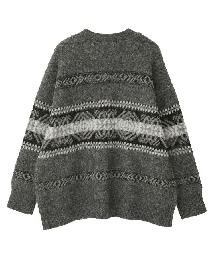 AMERICAN HOLIC「アソート柄シャギーニットカーディガン」|カーディガン|