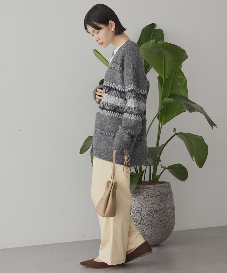 AMERICAN HOLIC「アソート柄シャギーニットカーディガン」|カーディガン|