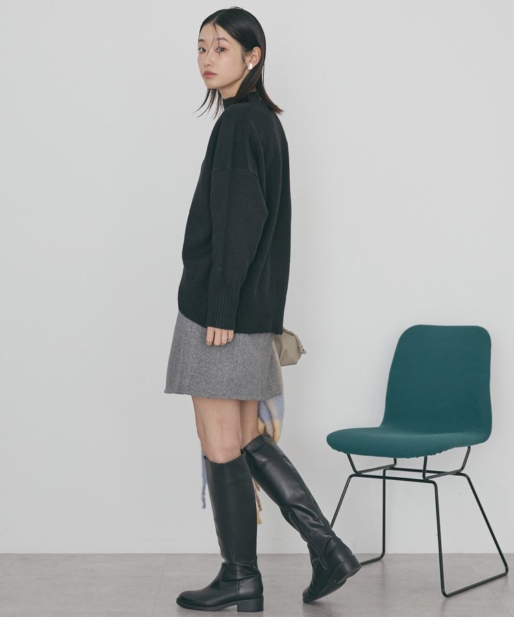 AMERICAN HOLIC「モックネックコクーンニットプルオーバー」|ニット・セーター|