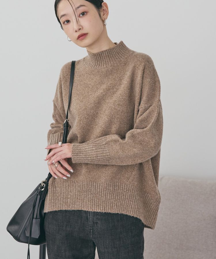 AMERICAN HOLIC「モックネックコクーンニットプルオーバー」|ニット・セーター|