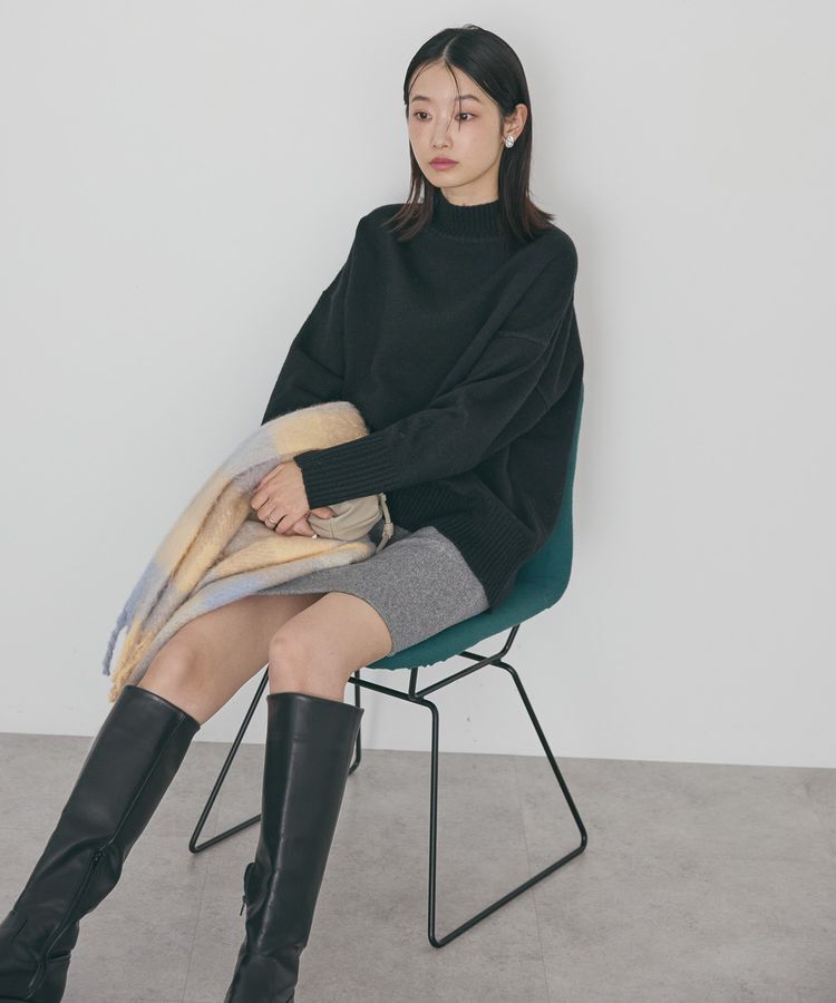 AMERICAN HOLIC「モックネックコクーンニットプルオーバー」|ニット・セーター|