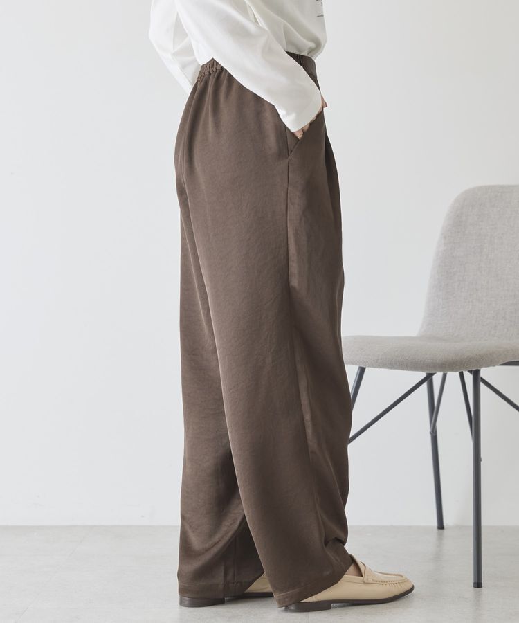 AMERICAN HOLIC「【イージーケア】サテンカーブパンツ」|その他|