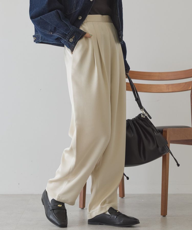 AMERICAN HOLIC「【イージーケア】サテンカーブパンツ」|その他|